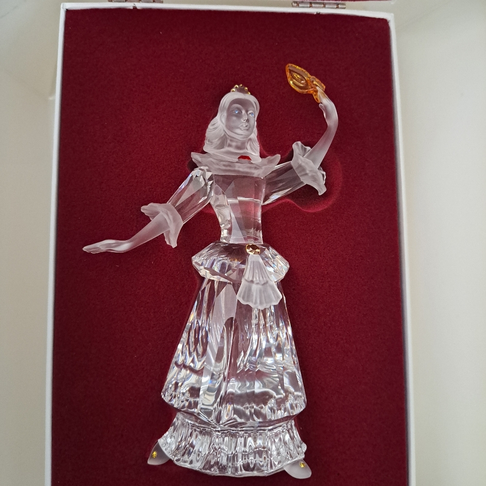 2000 Swarovski Masquerade Columbine In Box With Plaque COA